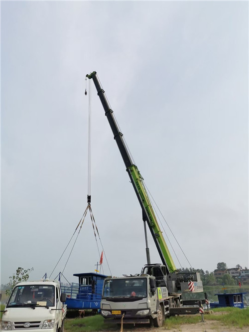 东安区桥梁建设吊装案例